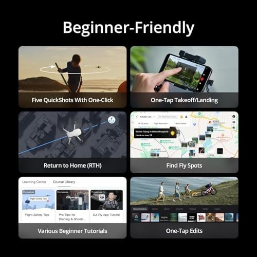 DJI Mini 4K Fly More Combo, Drone with 4K UHD Camera for Adults, Under 249 g, 3-Axis Gimbal Stabilization, 10km Video Transmission, Auto Return, 3 Batteries for 93-Min Max Flight Time, QuickShots : Toys & Games - Image 4